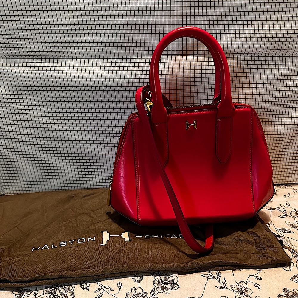 Hot Pink, geometric shape, satchel/crossbody
